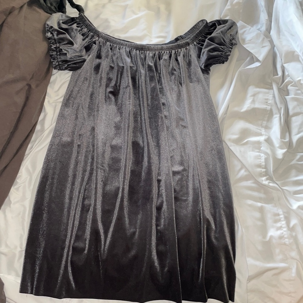 Urban Velvet off the shoulder dress